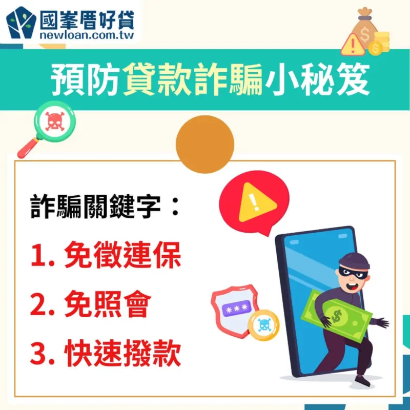 預防貸款詐騙小秘笈