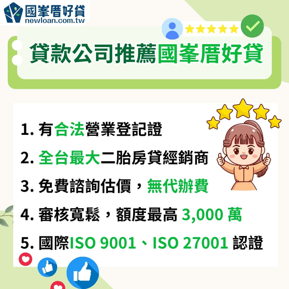 貸款公司推薦國峯厝好貸